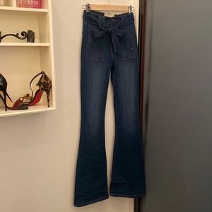 Dark Denim Bell Bottom Jeans